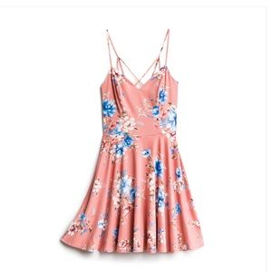 Fortune + Ivy Reign Back Detail Brushed Knit Dress